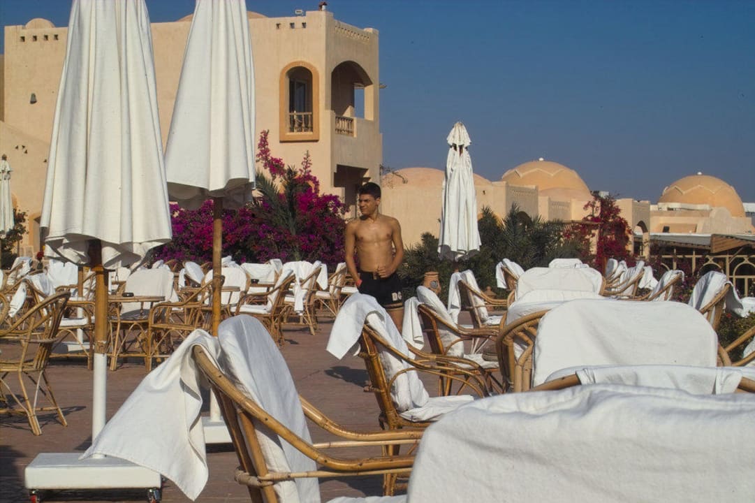 Terrasse vor Pool Dream Lagoon Resort & Aqua Park