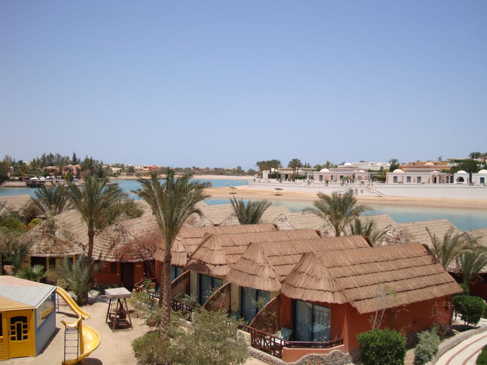 Ausblick von der Hotelterrasse Panorama Bungalows Resort El Gouna