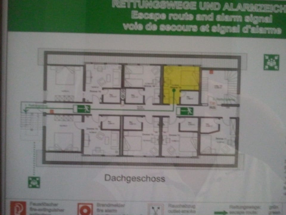 Bauplan, alle Zimmer so klein Hotel im Auerbachtal