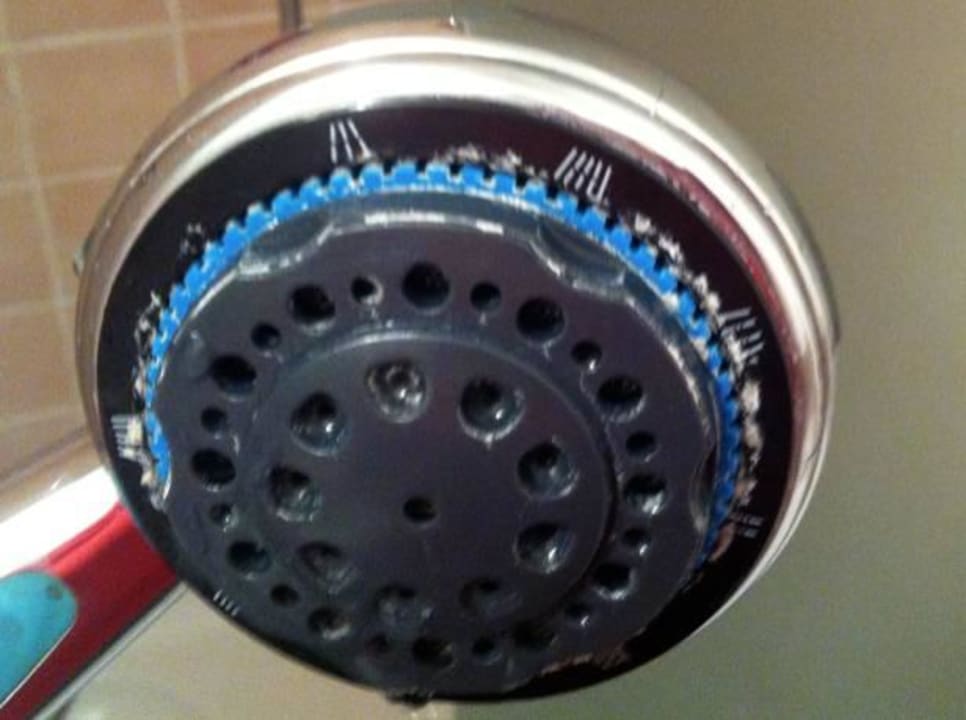 Verkalkter Duschkopf Hotel Villa Sorgenfrei & Restaurant Atelier Sanssouci