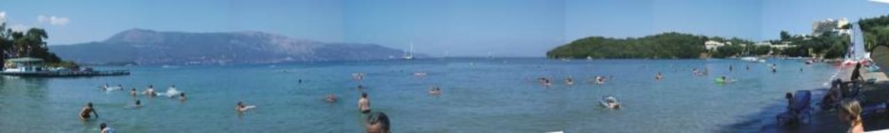 Blick vom Strand Grecotel LUXME Daphnila Bay