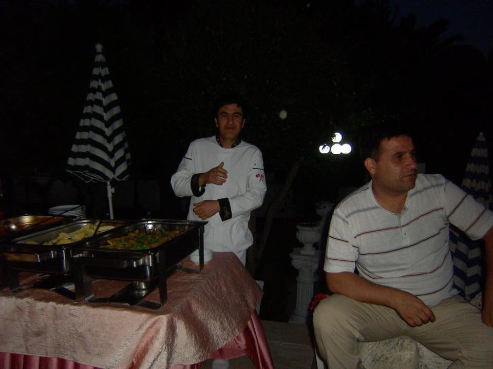 Koch "Jacky Chan" und Manager Tarik Hotel Felice