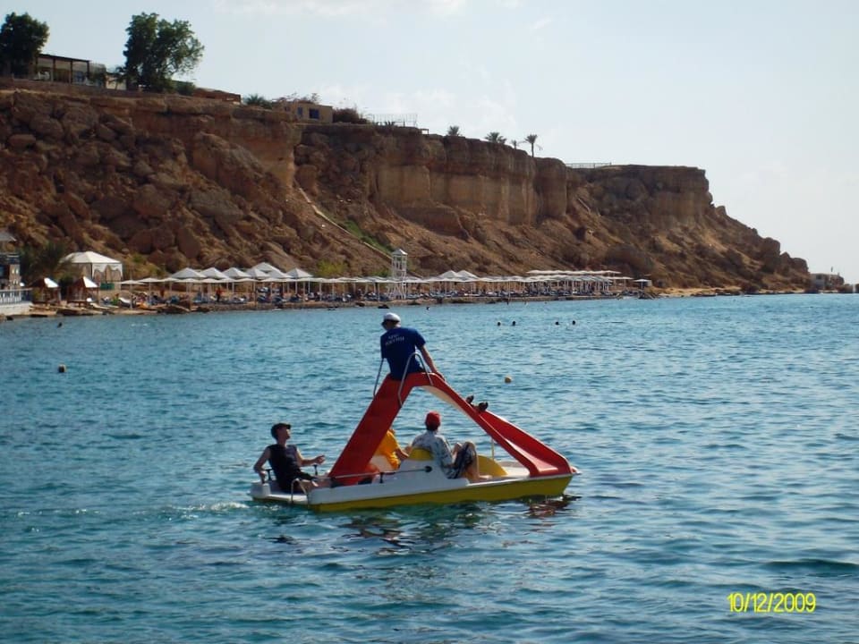 Blick auf Hotel-Strand Albatros Sharm Resort