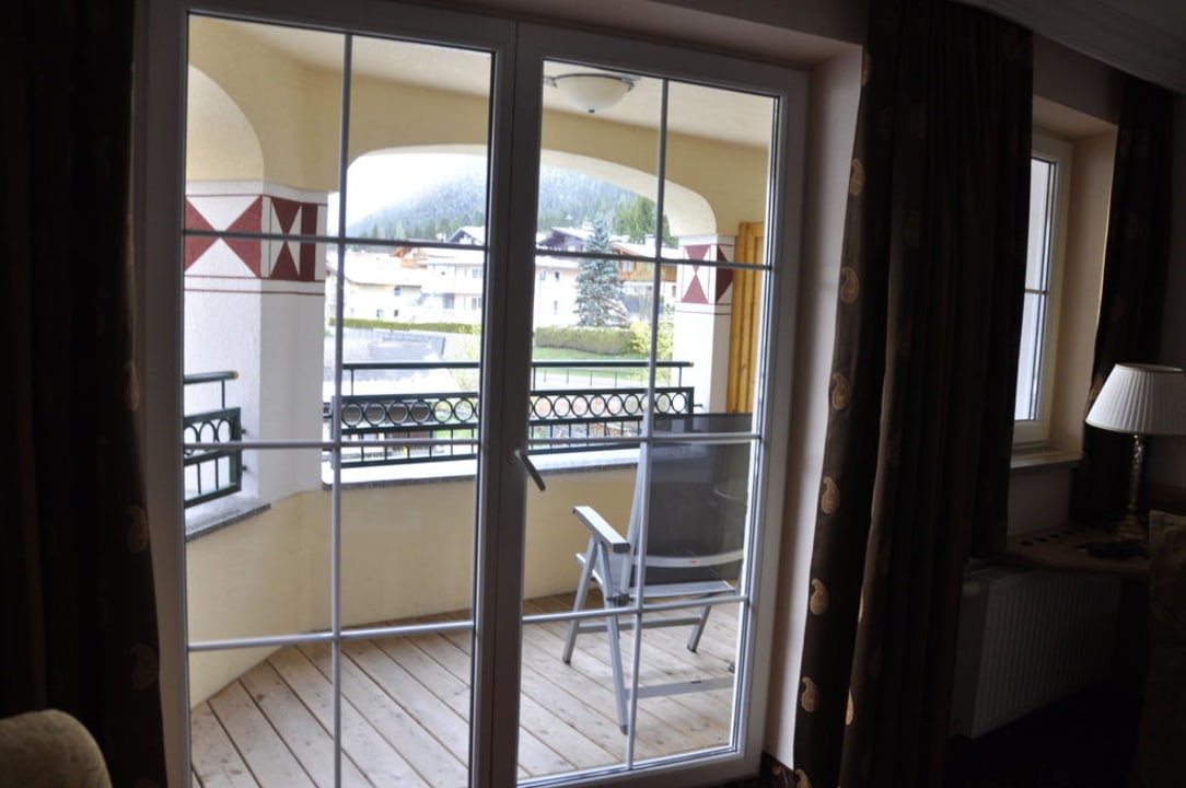 Blick auf den Balkon Wellnessresort Vier Jahreszeiten