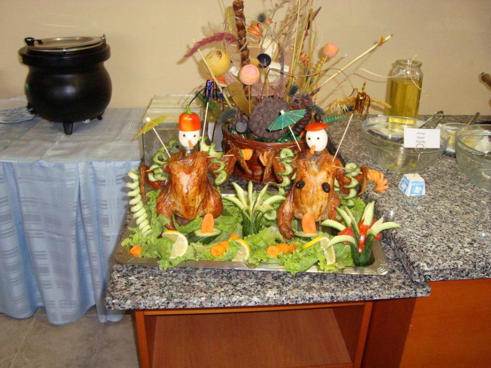 Deko am Fleischbüffet Fiesta Beach & Fiesta M