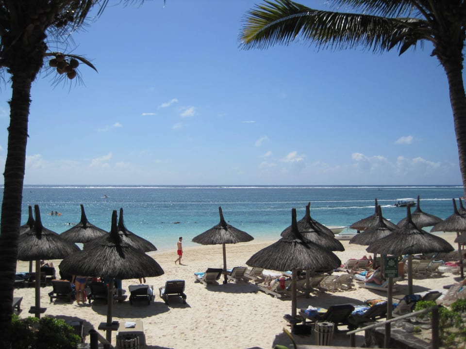 Blick vom Hotel auf den Strand und das Meer Veranda Palmar Beach Hotel