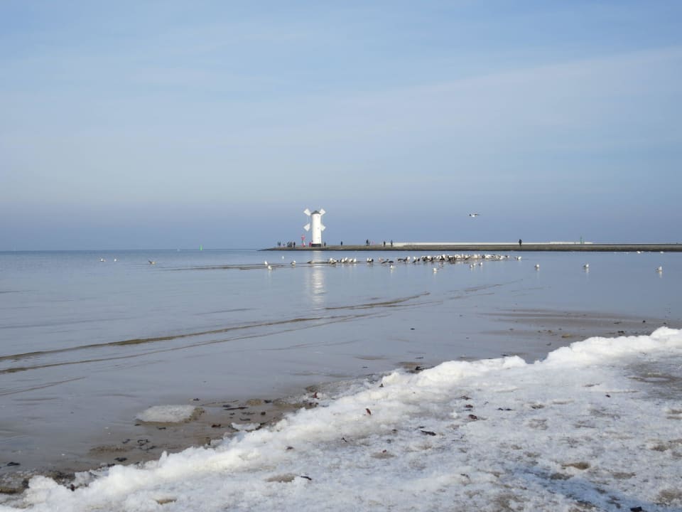 Eis und Schnee an der Ostsee Hotel Admirał