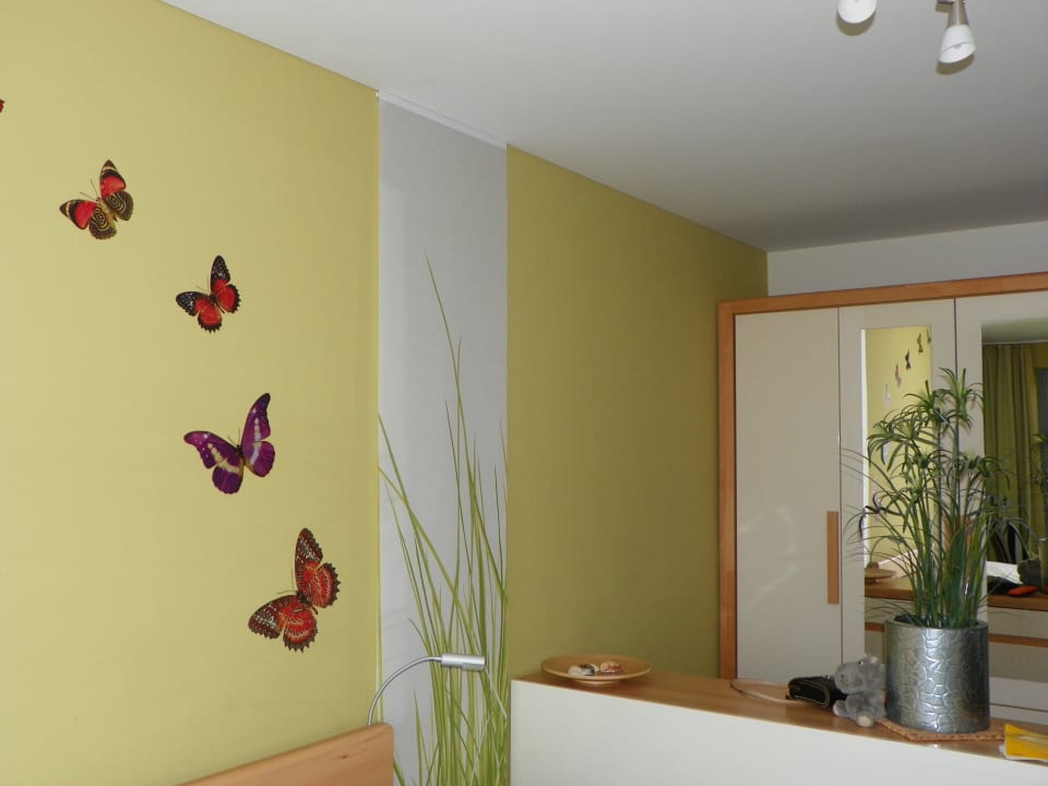 Detailaufnahme des Schlafzimmers Haus Residenz am Yachthafen Hamer Ferienappartements