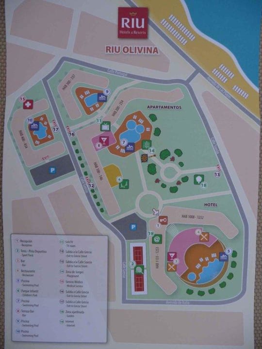 Plan der Alnage Relaxia Olivina