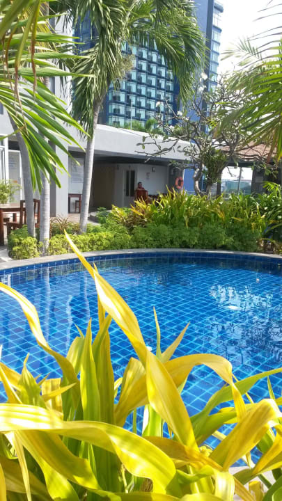 Pool auf der Dachterrasse Hotel Sunshine Vista