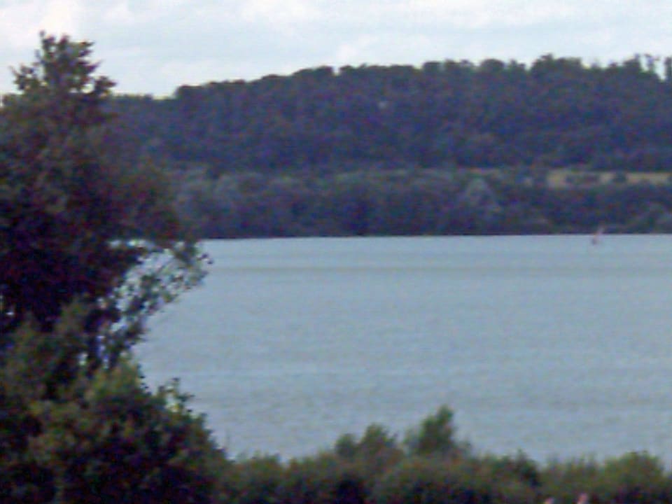Blick aus dem Zimmer auf den See Golf & Sporthotel Wiesensee
