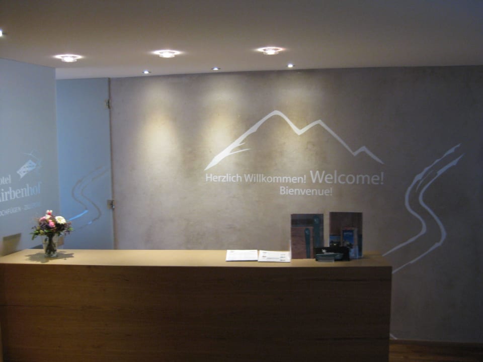Rezeption des Hotels Hotel Zirbenhof