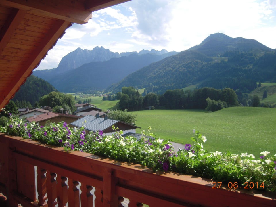 Ausblick vom Balkon des Ruheraumes Gasthof Schwendterwirt