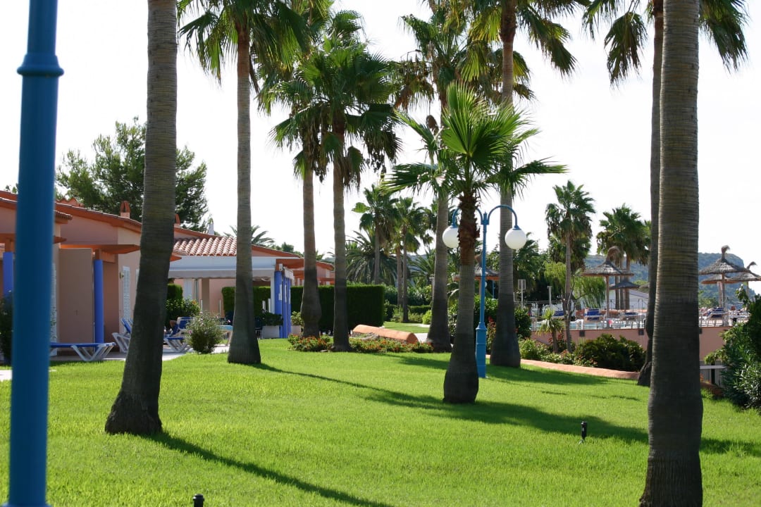 Blick Richtung Poolanlage Apartments Mar Blau
