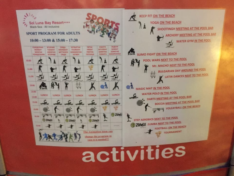 Sport & Freizeit Sol Luna Bay