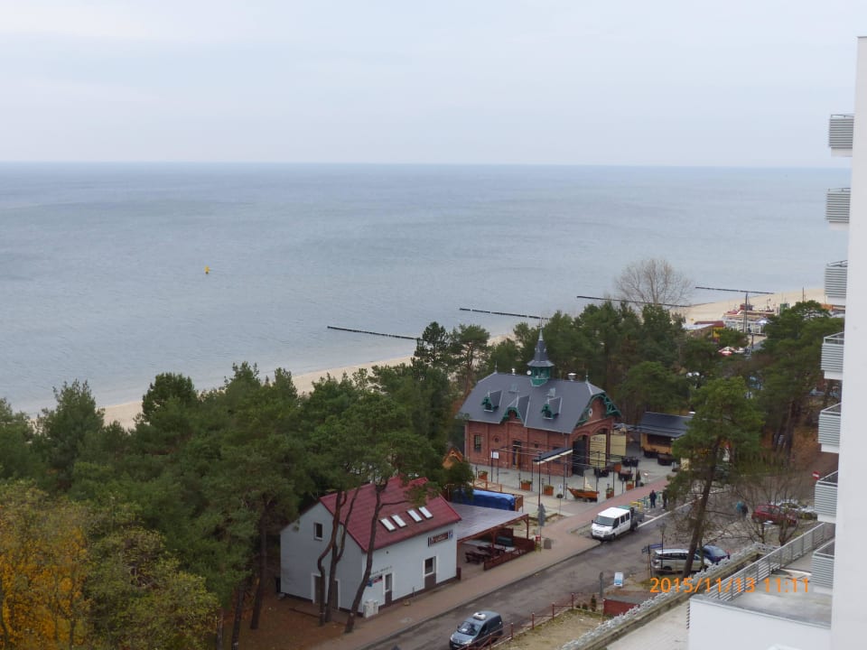 Blick vom Balkon Vestina Wellness & Spa Hotel