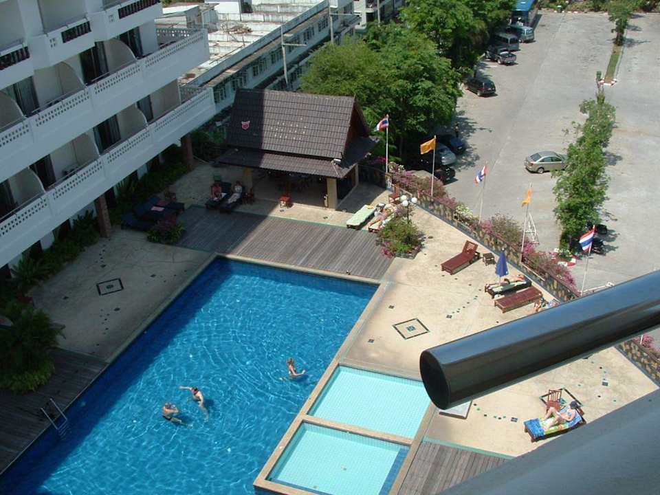 Blick vom Balkon Hotel Jomtien Thani