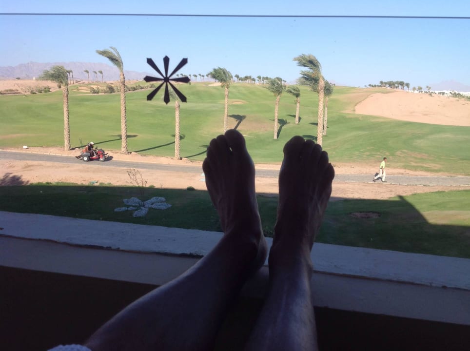 Vu de notre terrasse côté golf  Steigenberger Makadi Hotel - Adults only
