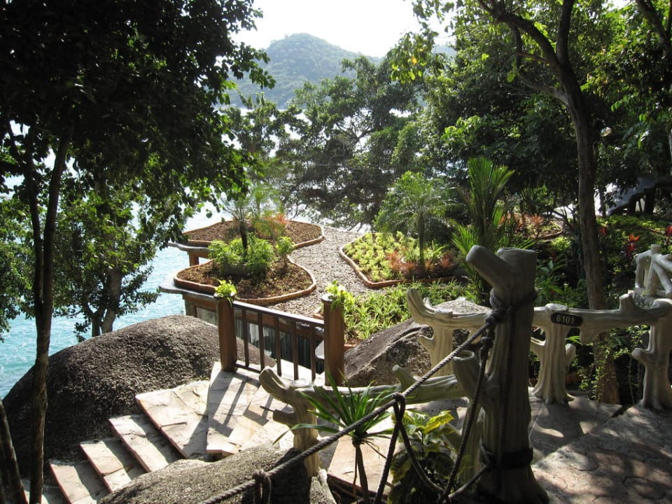 Treppe zum Cottage Panviman Resort Koh Phangan
