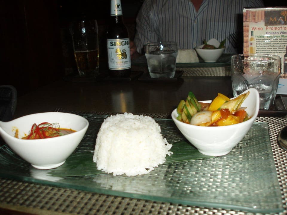 Essen im zweiten Restaurant Hotel Mai Samui Beach Resort & Spa