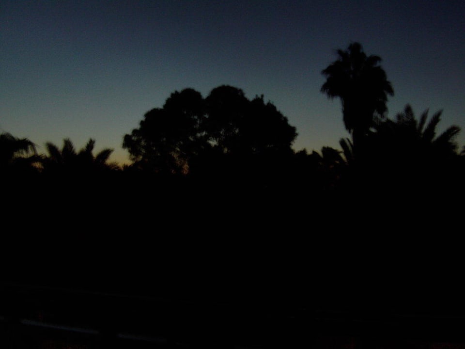 Ausblick von der Frühstücksterrasse um 5.45 Uhr Giftun Azur Resort