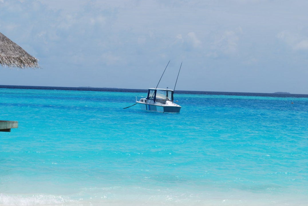 Lagune Ostseite Velassaru Maldives
