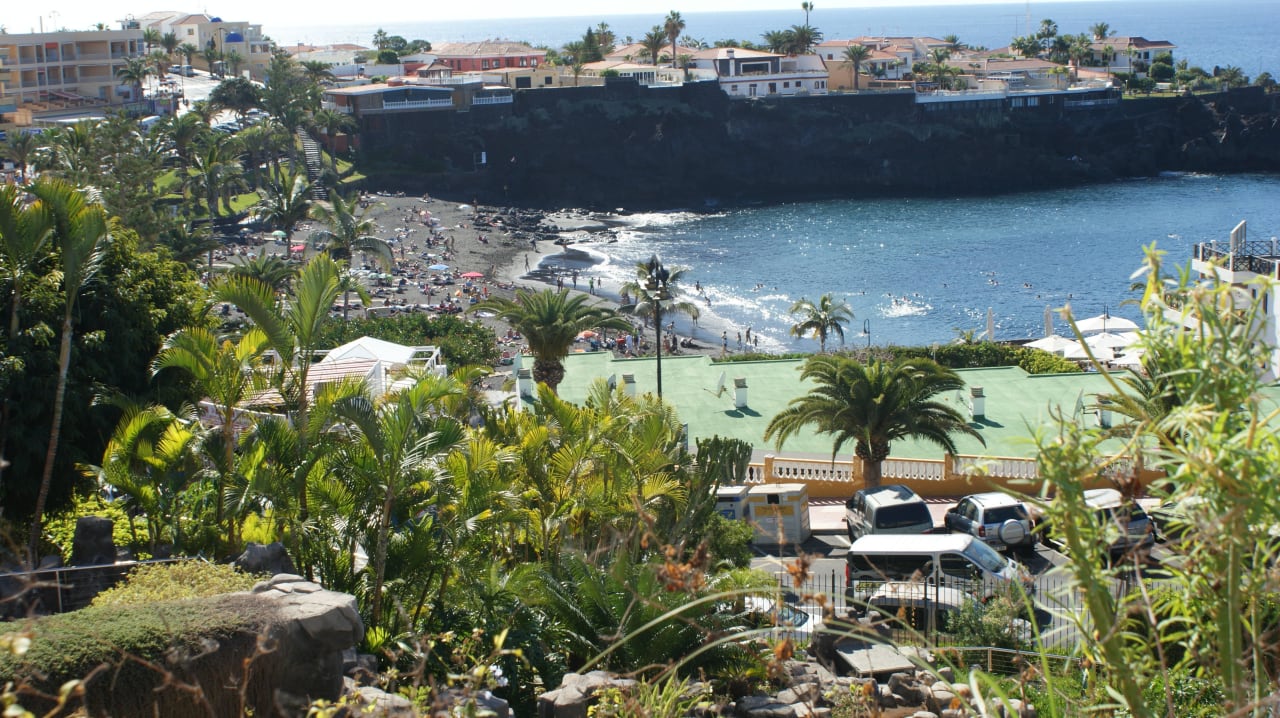 Widok z tarasu przy Basenie -plaża Landmar Playa La Arena