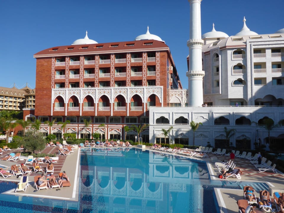Aussicht von Terrasse Royal Taj Mahal Hotel