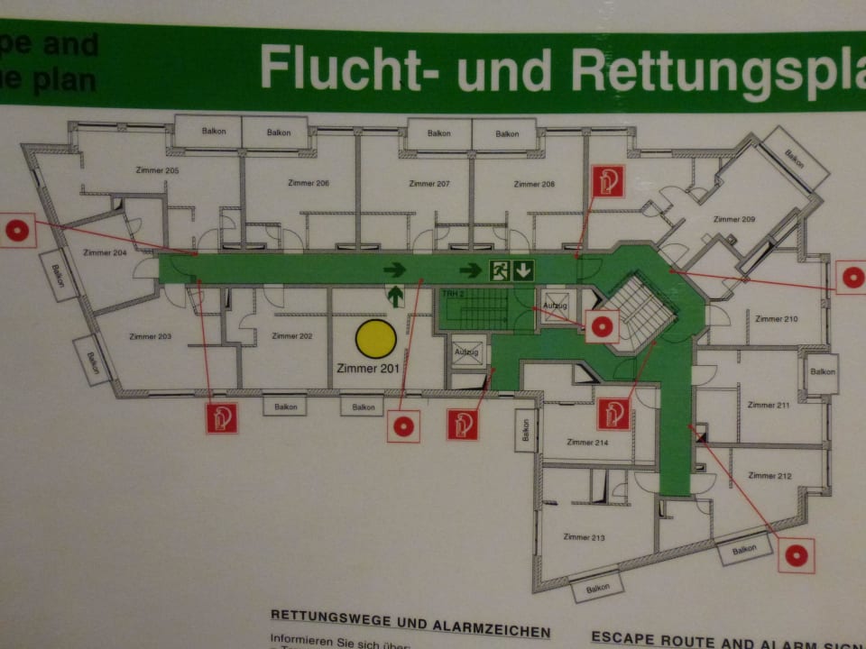 2. Etage- Lageplan Hotel Logierhus Langeoog