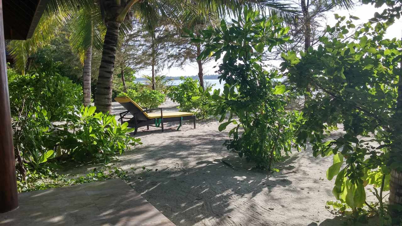 Vom der Terrasse Summer Island Maldives