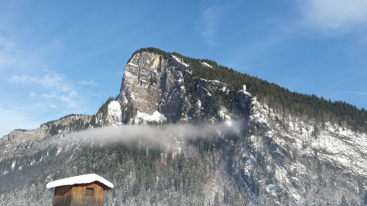 Blick zur Kanisfluh Alpen Hotel Post