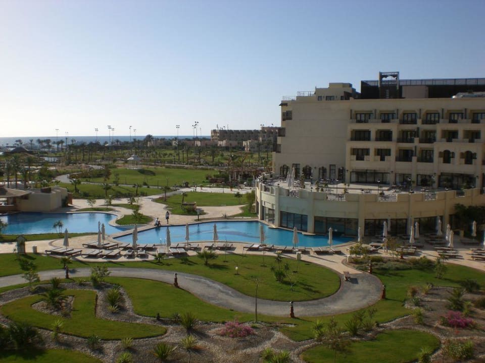 Blick vom Balkon Steigenberger ALDAU Beach Hotel