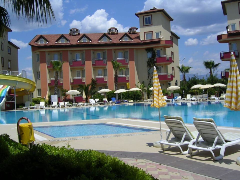 Aussicht auf Pool Hotel Orfeus Park