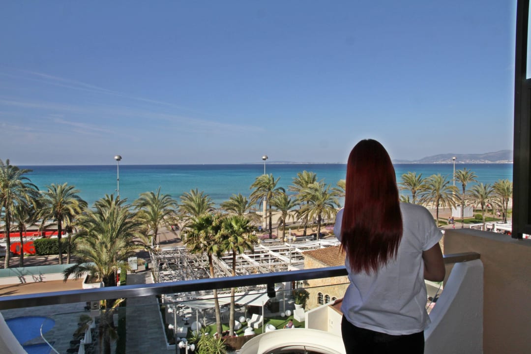 Auf die Playa de Palma vom Zimmer 3 Stock  Hotel Playa Golf