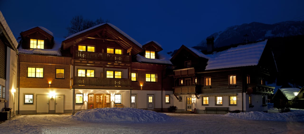 Nachtaufnahme vom Linharterhof Linharterhof Urlaub am Bauernhof