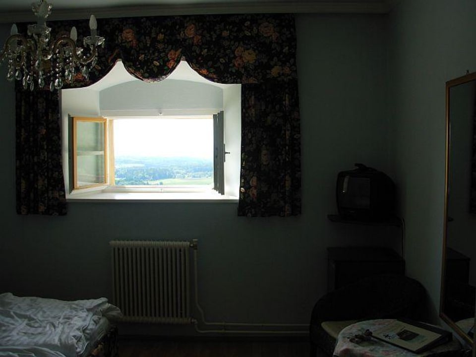 Ausblick aus dem Zimmer raus Burghotel Deutschlandsberg