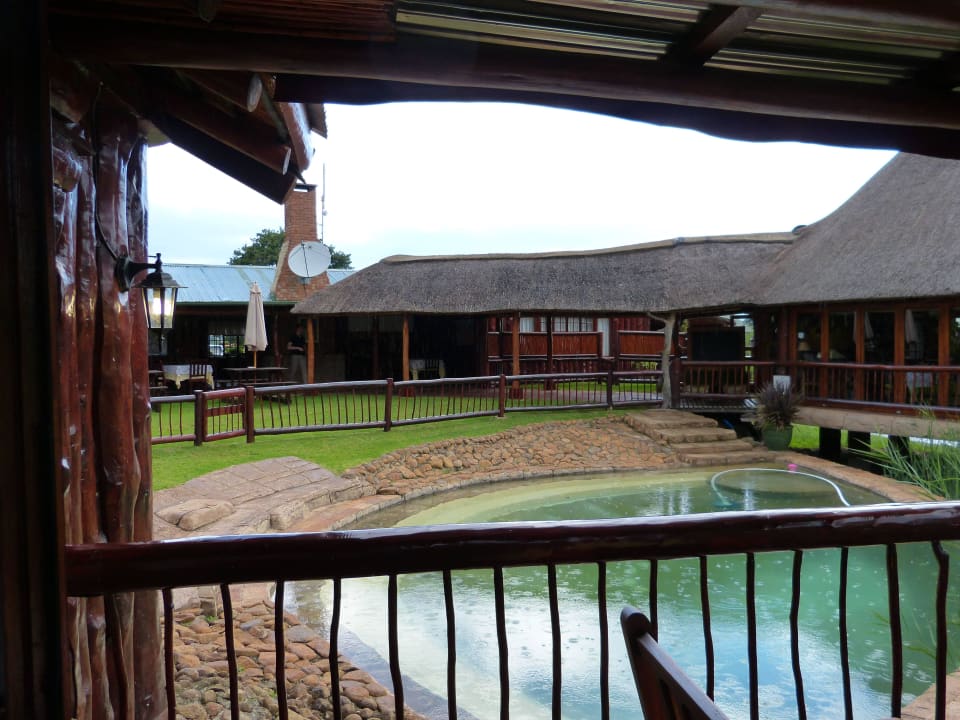 Blick vom Balkon Hotel The Old Orchard