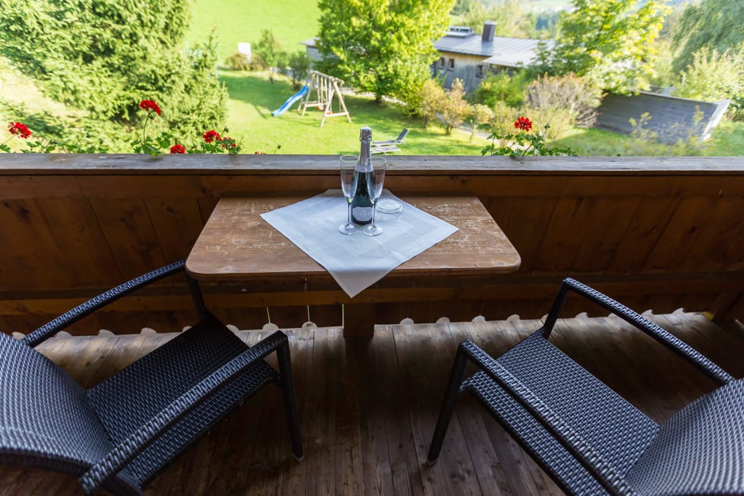 Balkon Biohaus Landhotel Maiergschwendt