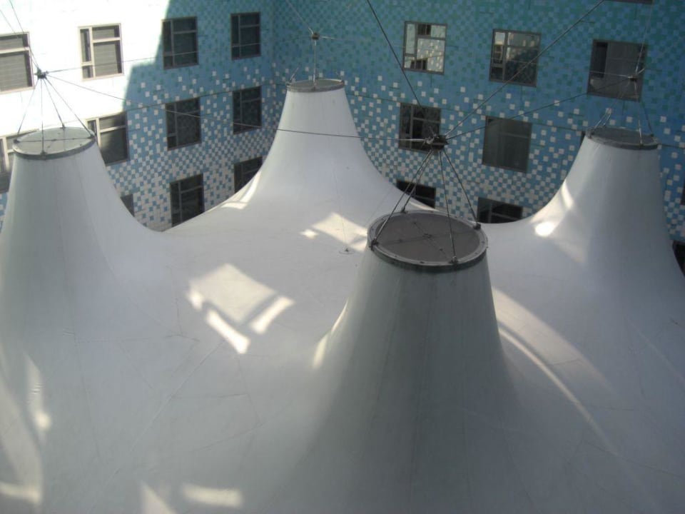 Das "Frühstückszelt" Hotel Catalonia Barcelona Plaza