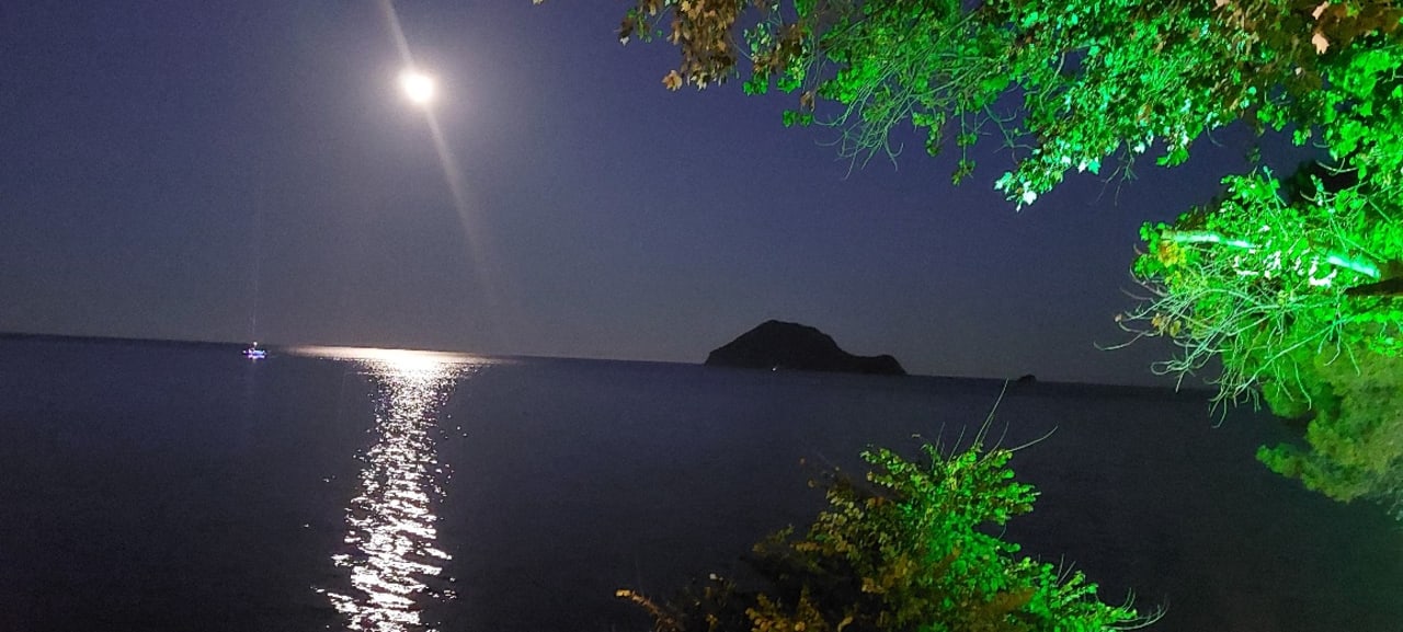 Ausblick Porto Koukla Beach