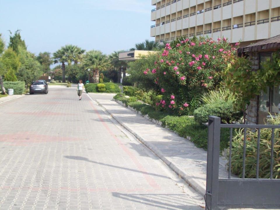 Zufahrt zum Eingang Hotel Babaylon