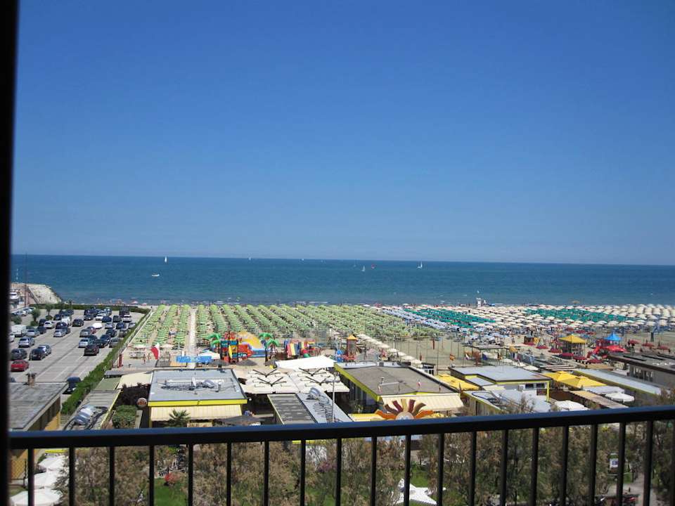 Ausblick zum Strand Hotel Bristol