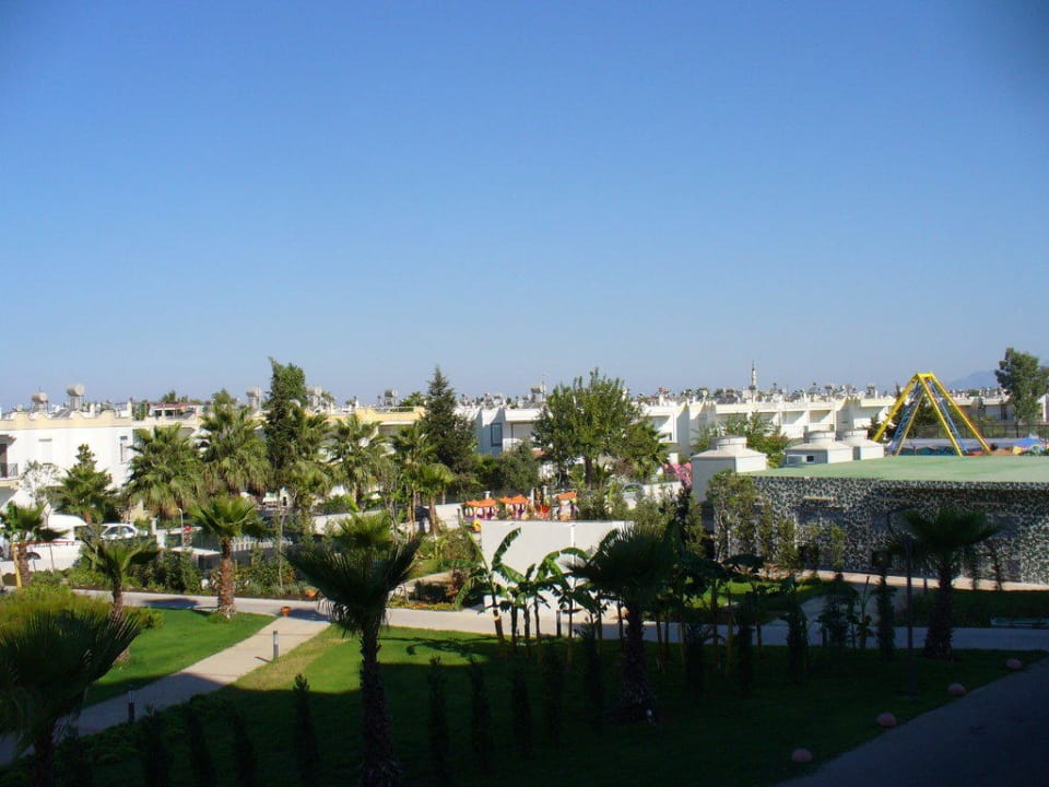 Blick vom Hoteleingang in das Landesinnere Sherwood Dreams Resort