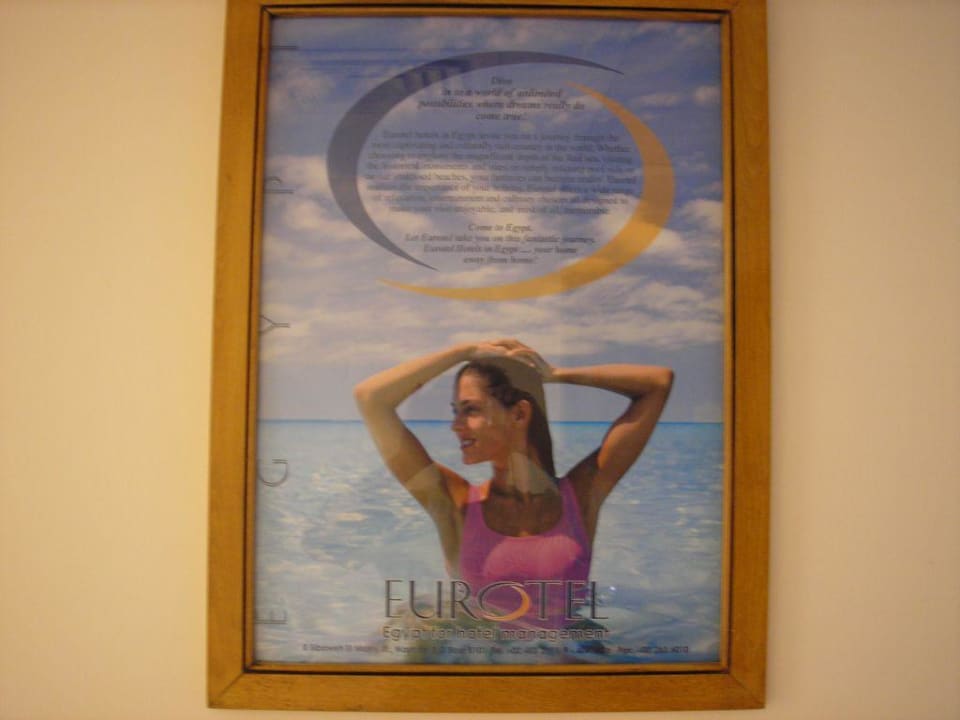 Werbetafel im Hotel Palm Beach Resort