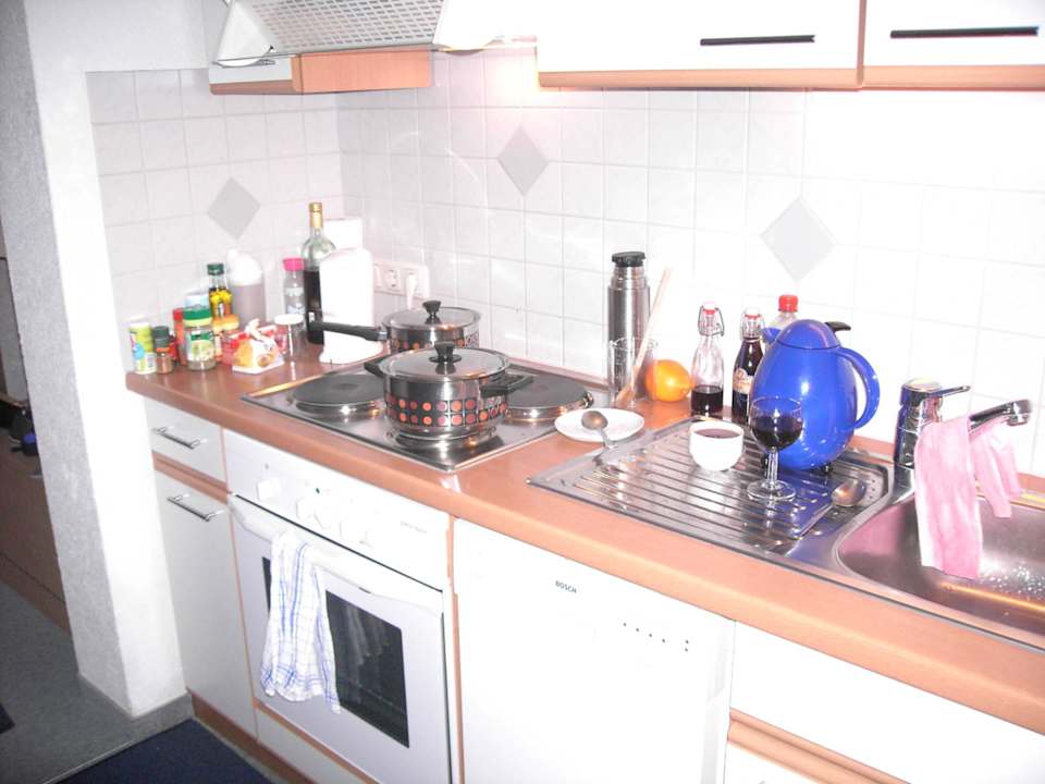 Eine Küche, die manch Einer gerne zu Hause hätte Apartments Rumpler