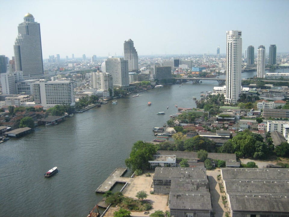 Ausblick vom Executive Zimmer Millennium Hilton Bangkok