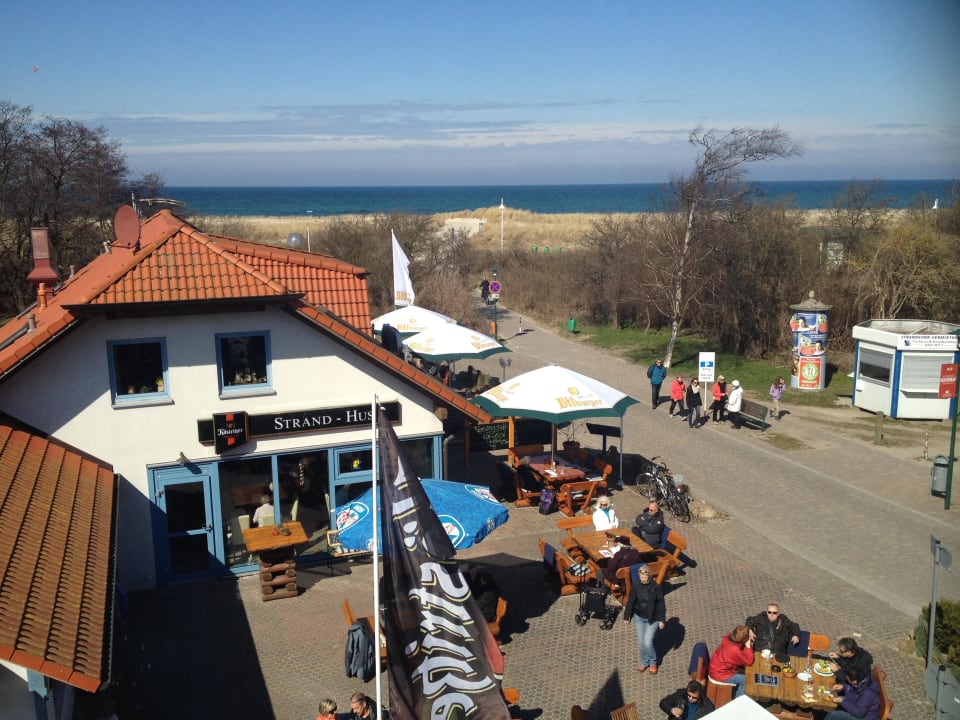 Aussicht vom Zimmer Strandhotel Deichgraf