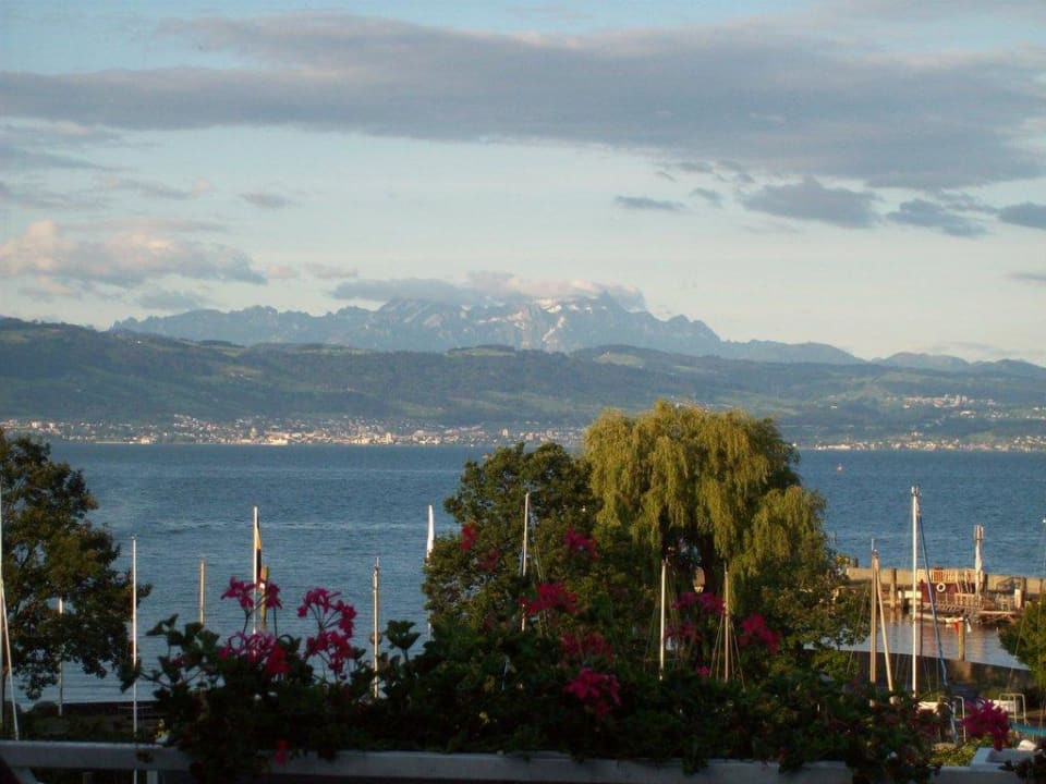 Blick vom Balkon Seehotel Litz