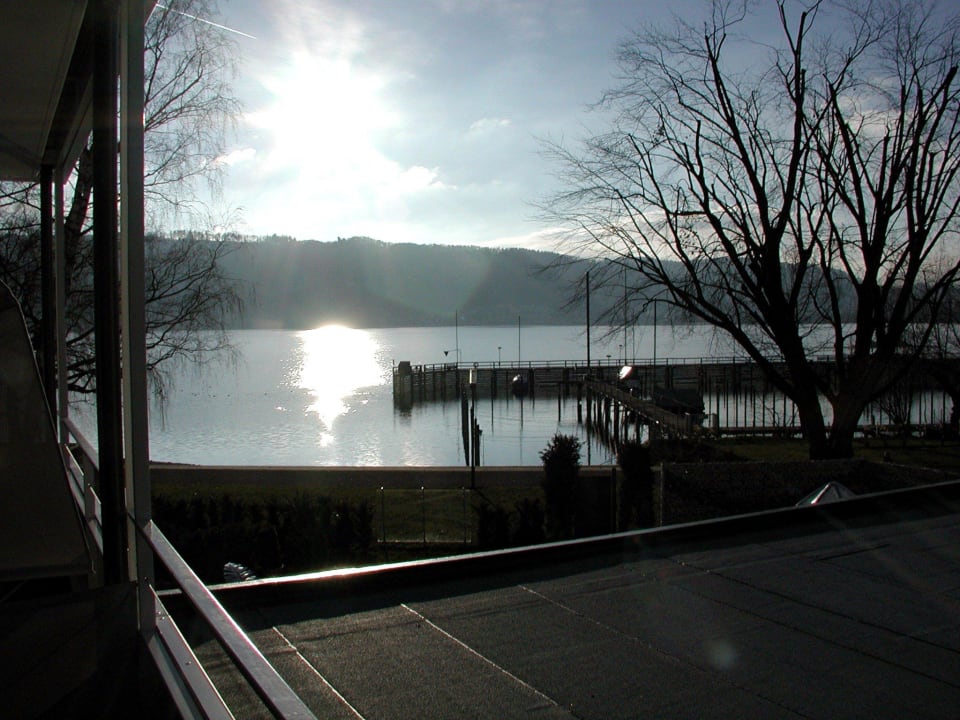 Blick vom Balkon Seehotel Adler