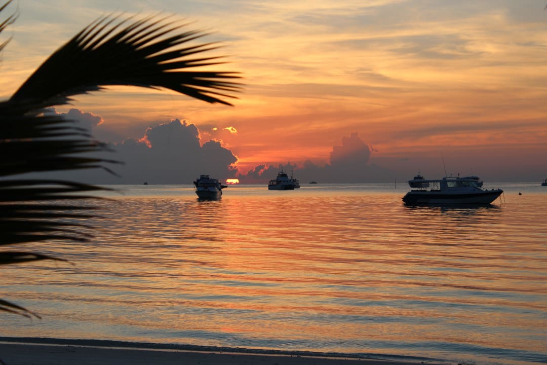 Abenddämmerung Meeru Maldives Resort Island